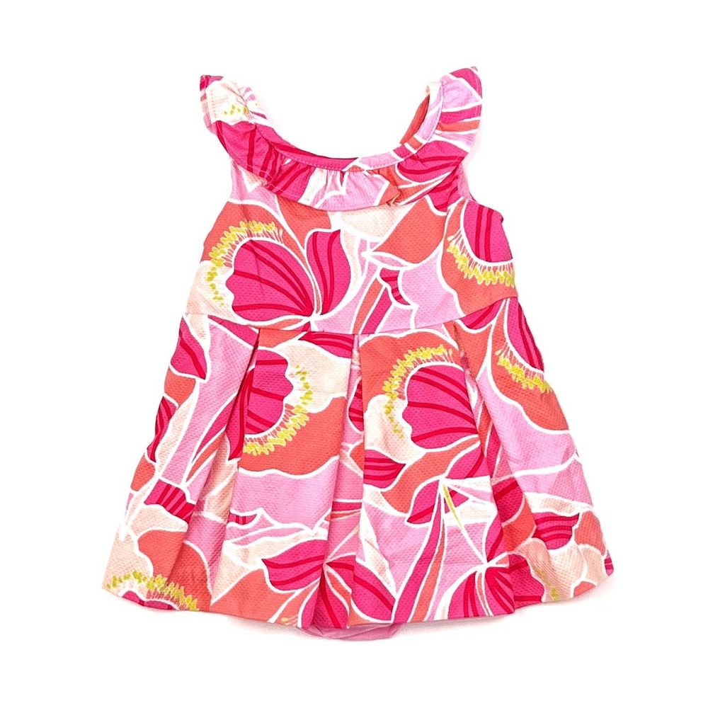 Janie and Jack Floral Dress Matching Set Size 3-6 Months